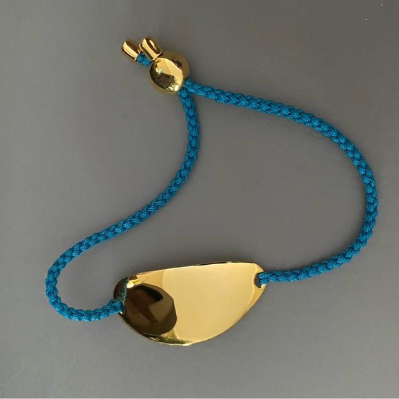 Monica Vinader Nura Friendship bracelet mallard blue - Picture 2 of 9